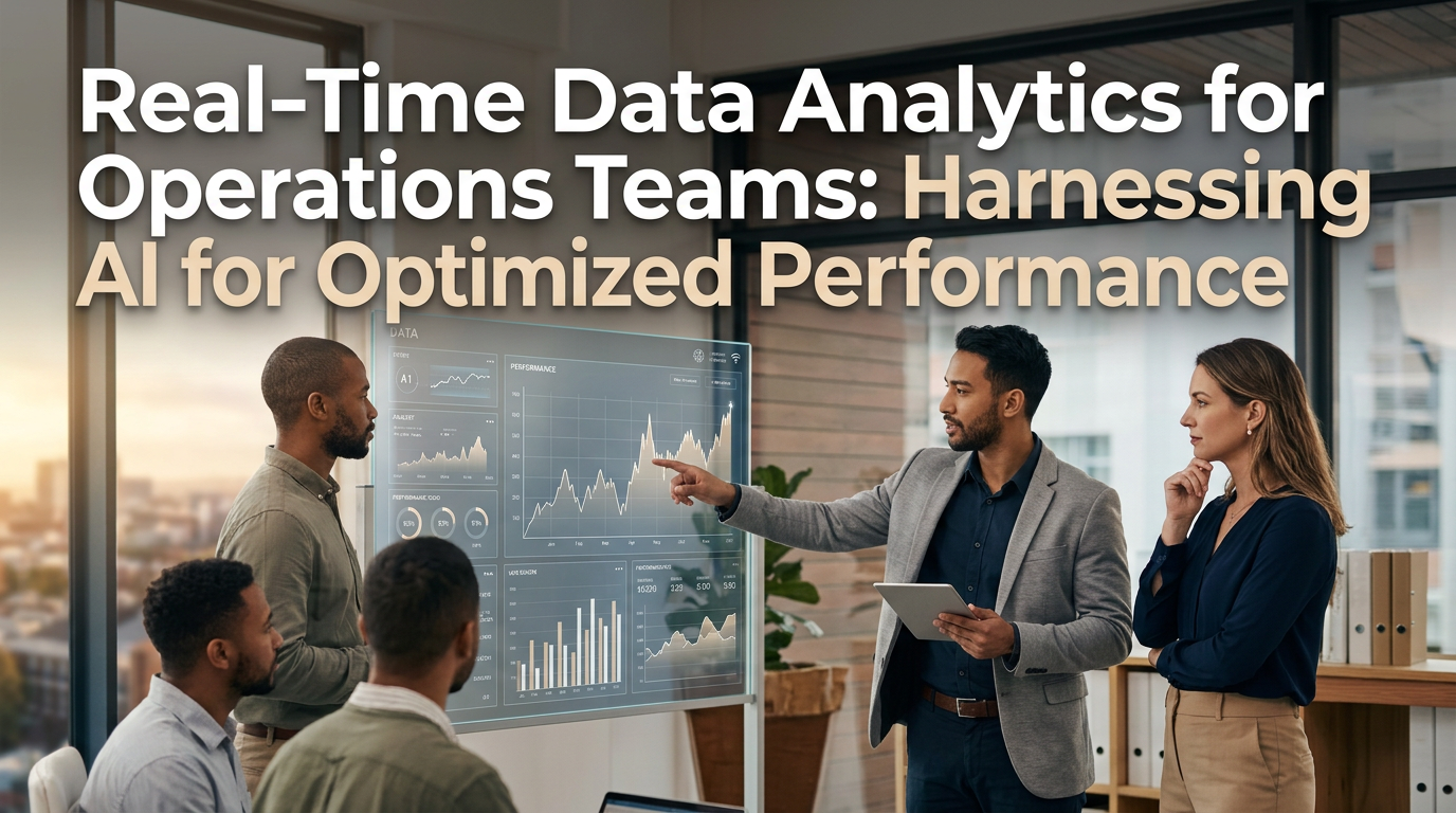 Real-Time Data Analytics for Operations Teams: Harnessing AI for Optimized Performance